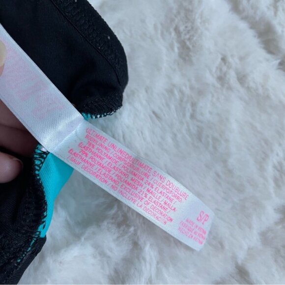 Victoria’s Secret PINK | Blue & Black Ultimate Unlined Sports Bra | Size Small - Picture 6 of 7